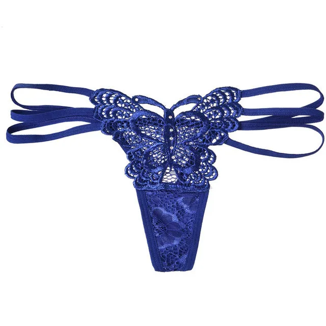3 Piece Sexy Cotton Cute Butterfly Women's Panties Hot Sale Solid Women Underwear Thongs 2017