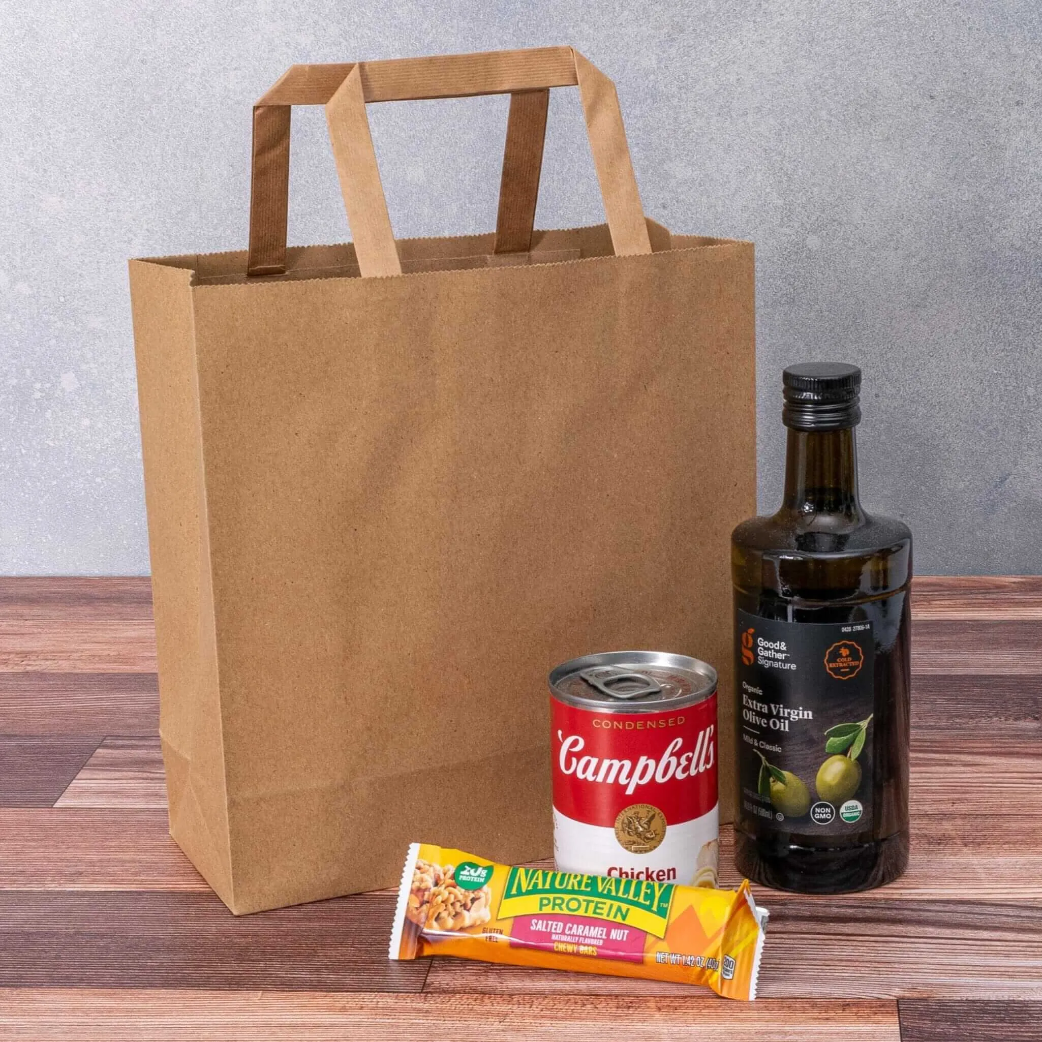 9x4x10 Small Flat Handle Paper Bags