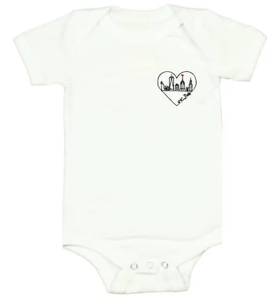 Baby White Onesie - NYC Baby!
