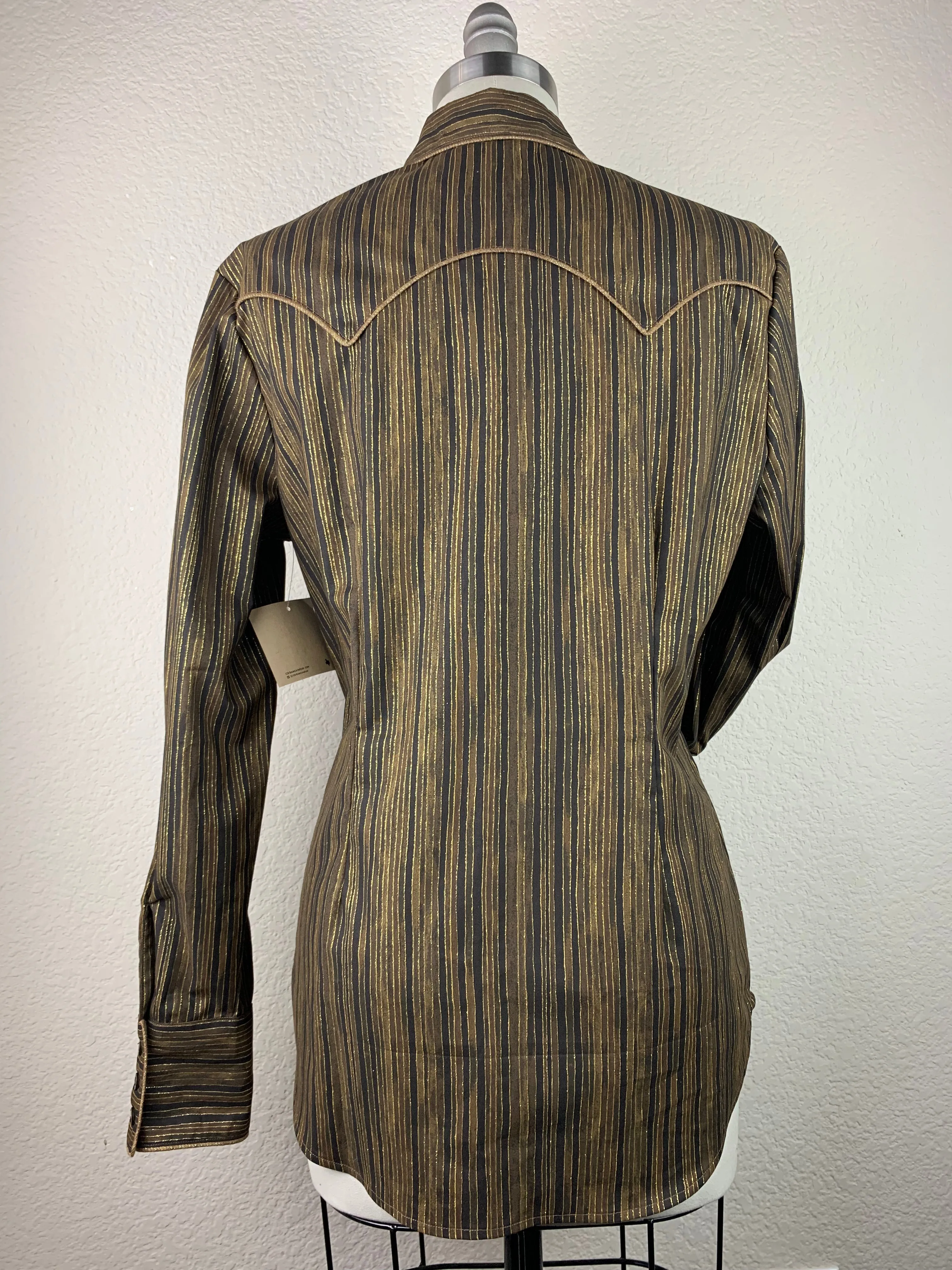 CR Western Pro Metallic Bronze Stripes- FINAL SALE