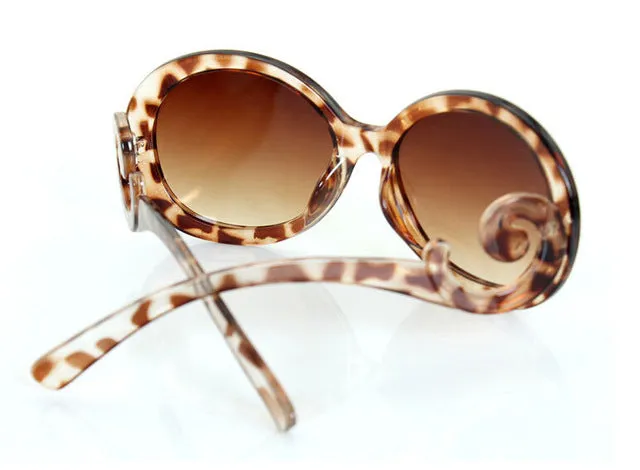 D new fashion sunglasses for women's Retro Round Waves Butteryfly Design Vintage Sun glasses Novelty UV400