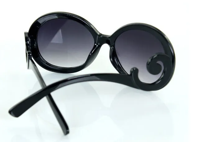 D new fashion sunglasses for women's Retro Round Waves Butteryfly Design Vintage Sun glasses Novelty UV400