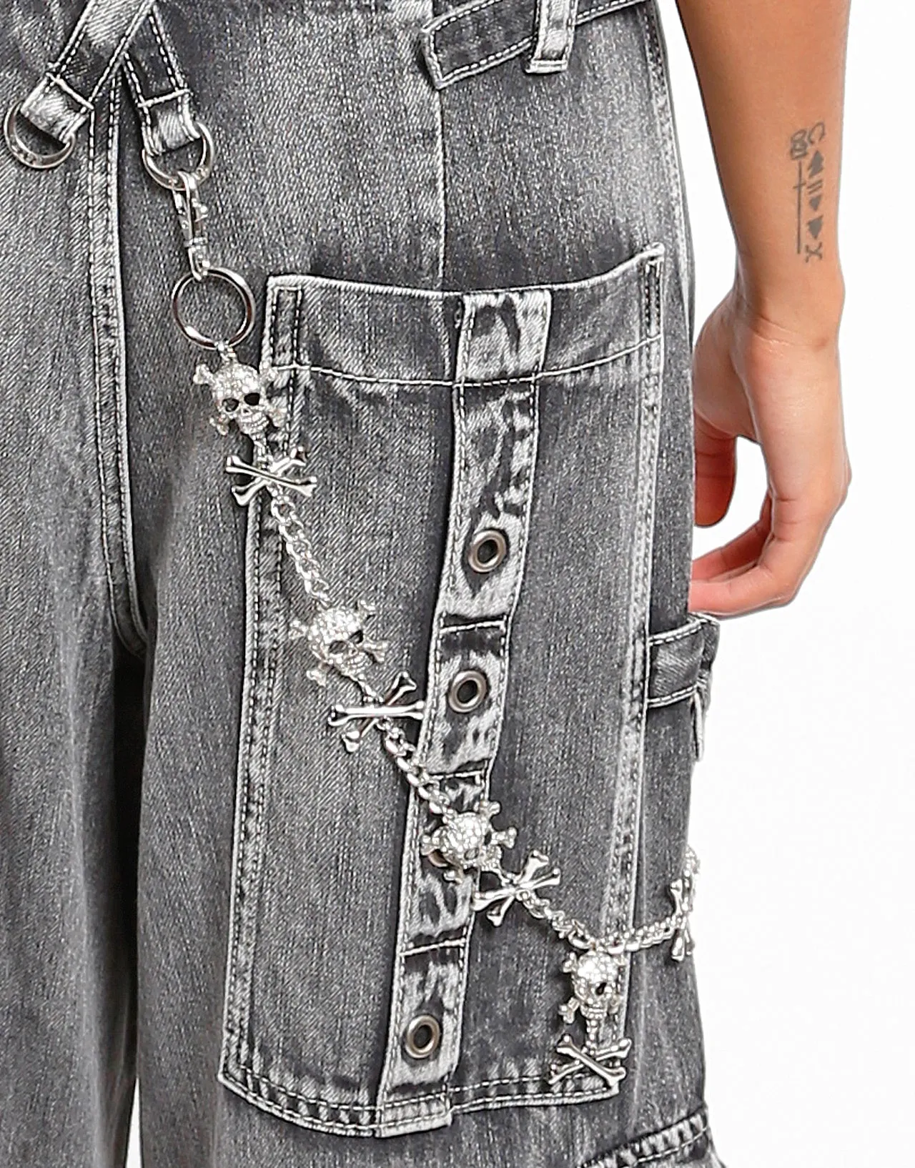 DIAMOND SKULL WALLET CHAIN