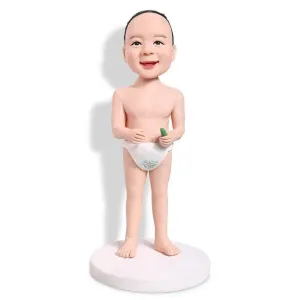 Funny Diaper Boy Custom Figure Bobblehead