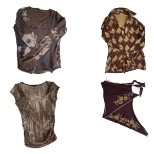 Italian Bale Autumn Y2K Tops(SS-031)