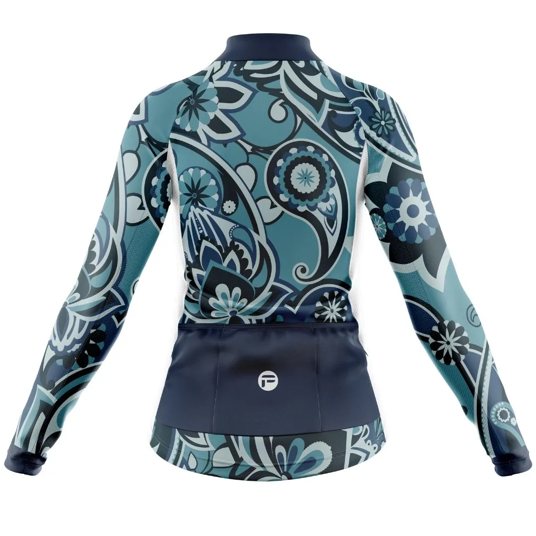 NEW! Blue Oasis | Women's Long Sleeve Cycling Jersey