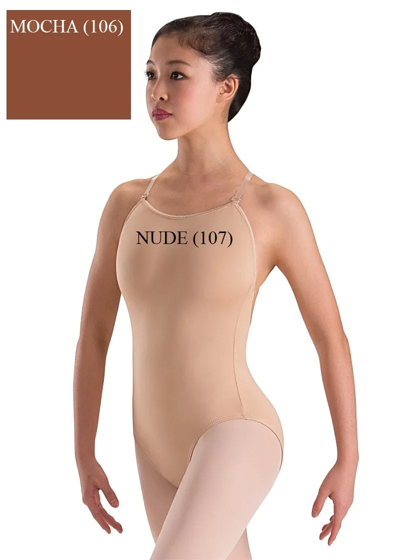 ON SALE Motionwear Youth Adjustable Clear Strap Camisole Leotard