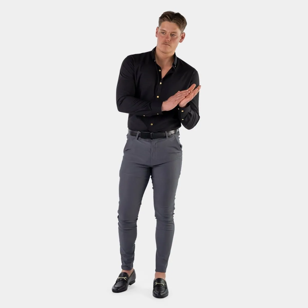 Return Sale - Mint Performance Shirt - Black & Gold