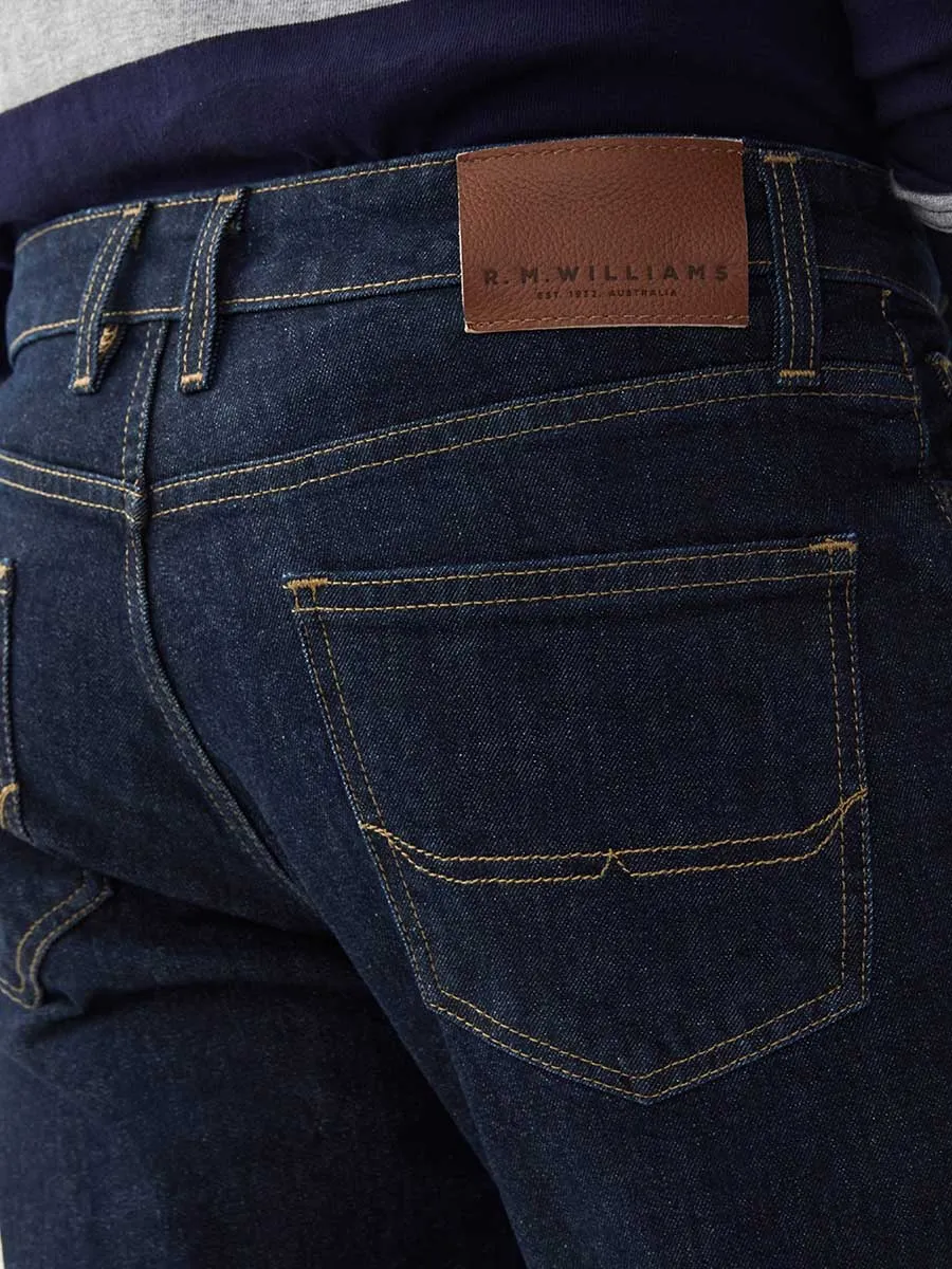 RM WILLIAMS Loxton Denim Jeans - Mens - Indigo Rinse