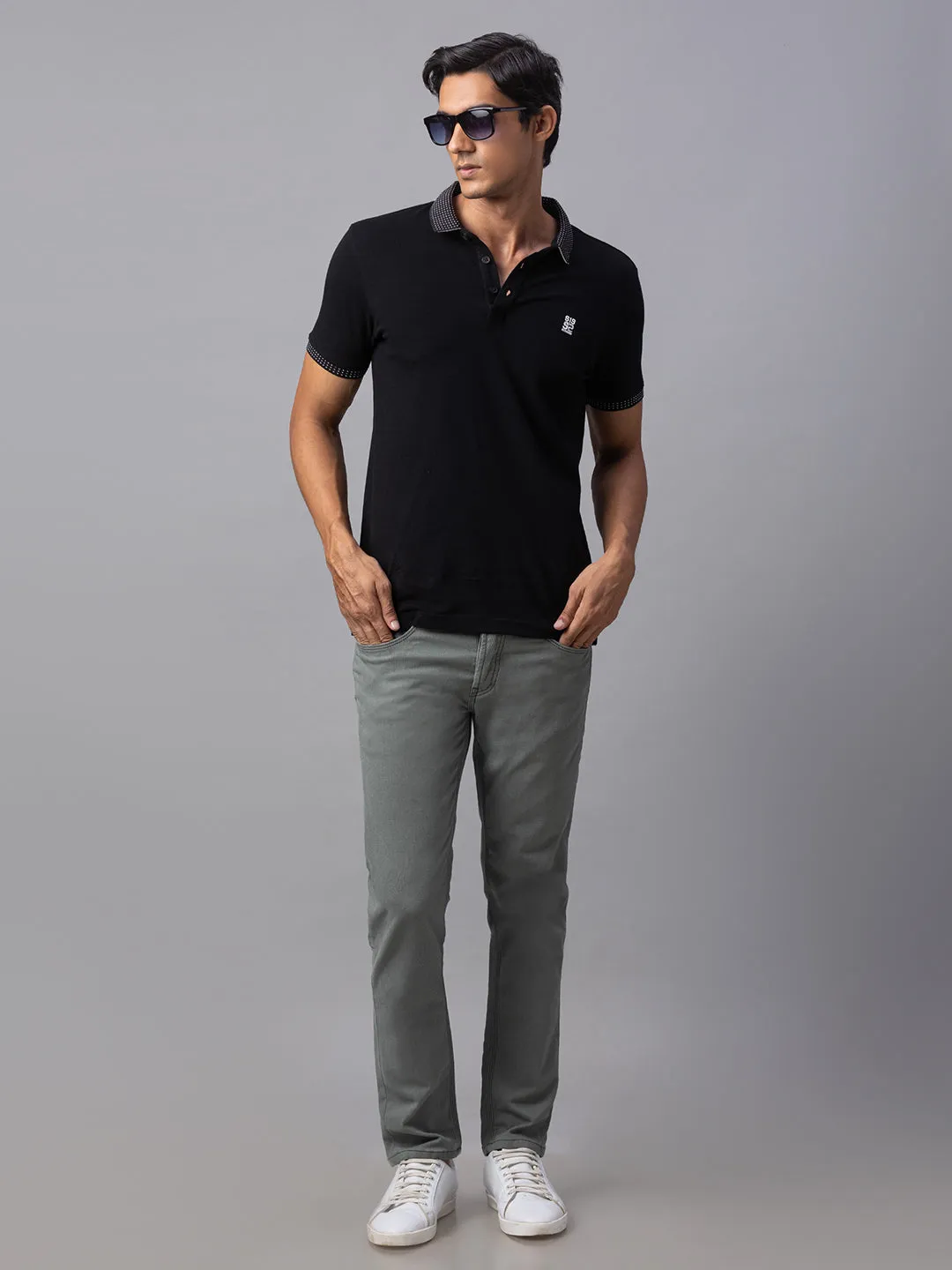 Spykar Men Green Cotton Slim Fit Narrow Length Jeans (Skinny)